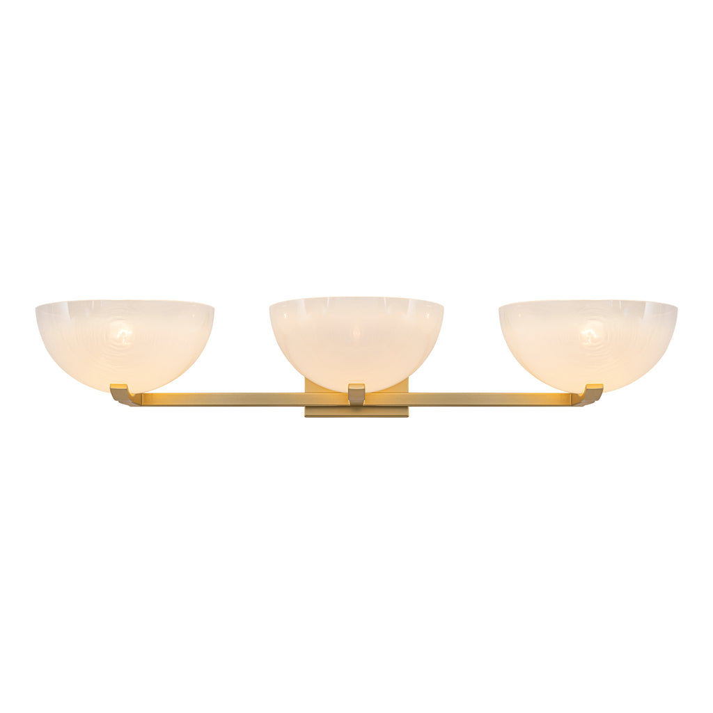 Modern Bowl-Shape Vanity Lights with Gradient White Glass Shades - product image 8 | Zenvolit