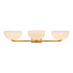 Modern Bowl-Shape Vanity Lights with Gradient White Glass Shades - product image 8 | Zenvolit