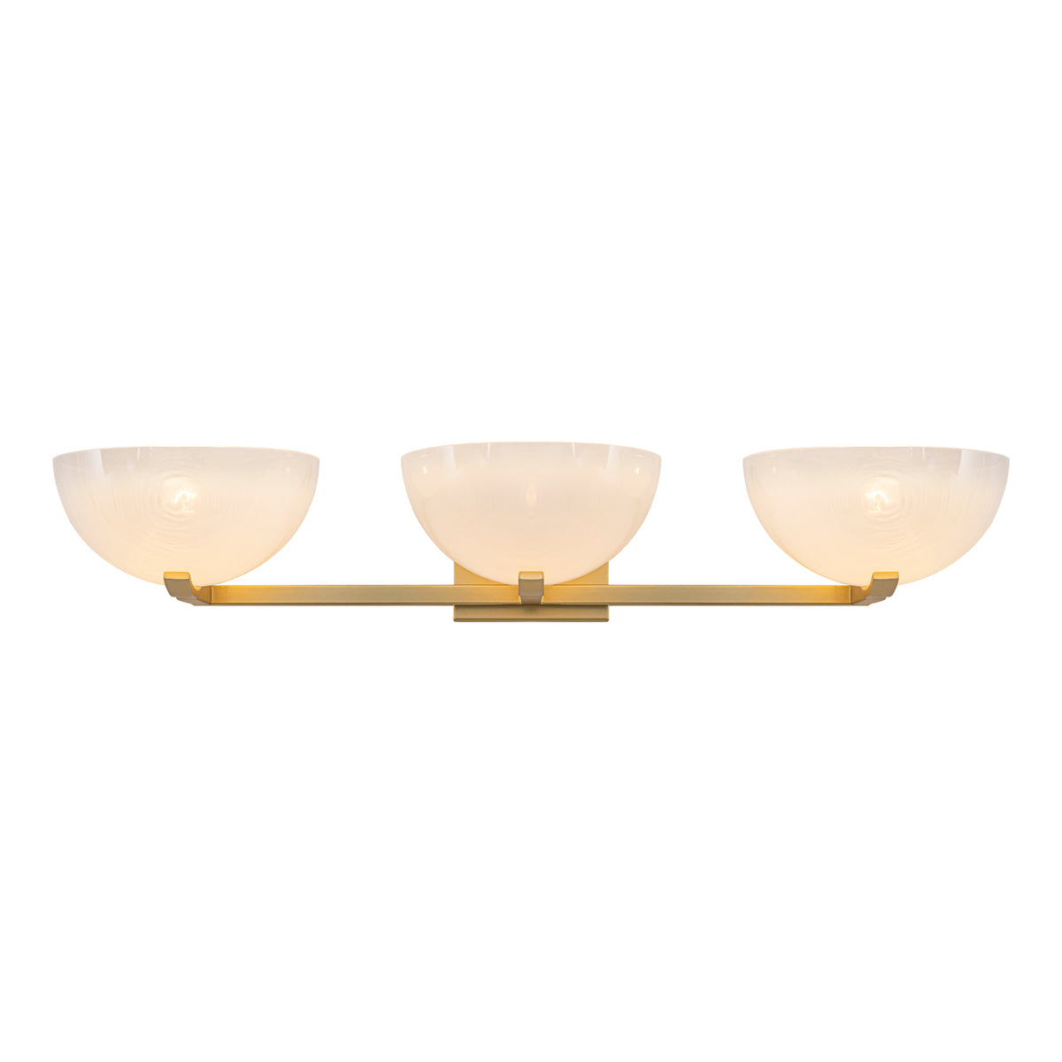 Modern Bowl-Shape Vanity Lights with Gradient White Glass Shades - product image 8 | Zenvolit