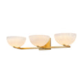 Modern Bowl-Shape Vanity Lights with Gradient White Glass Shades - product image 9 | Zenvolit
