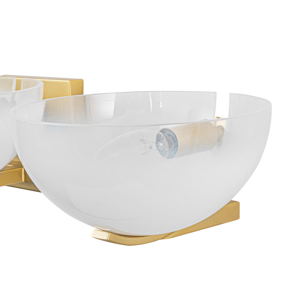 Modern Bowl-Shape Vanity Lights with Gradient White Glass Shades - product image 11 | Zenvolit