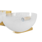 Modern Bowl-Shape Vanity Lights with Gradient White Glass Shades - product image 11 | Zenvolit