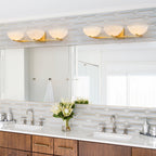 Modern Bowl-Shape Vanity Lights with Gradient White Glass Shades - product image 13 | Zenvolit