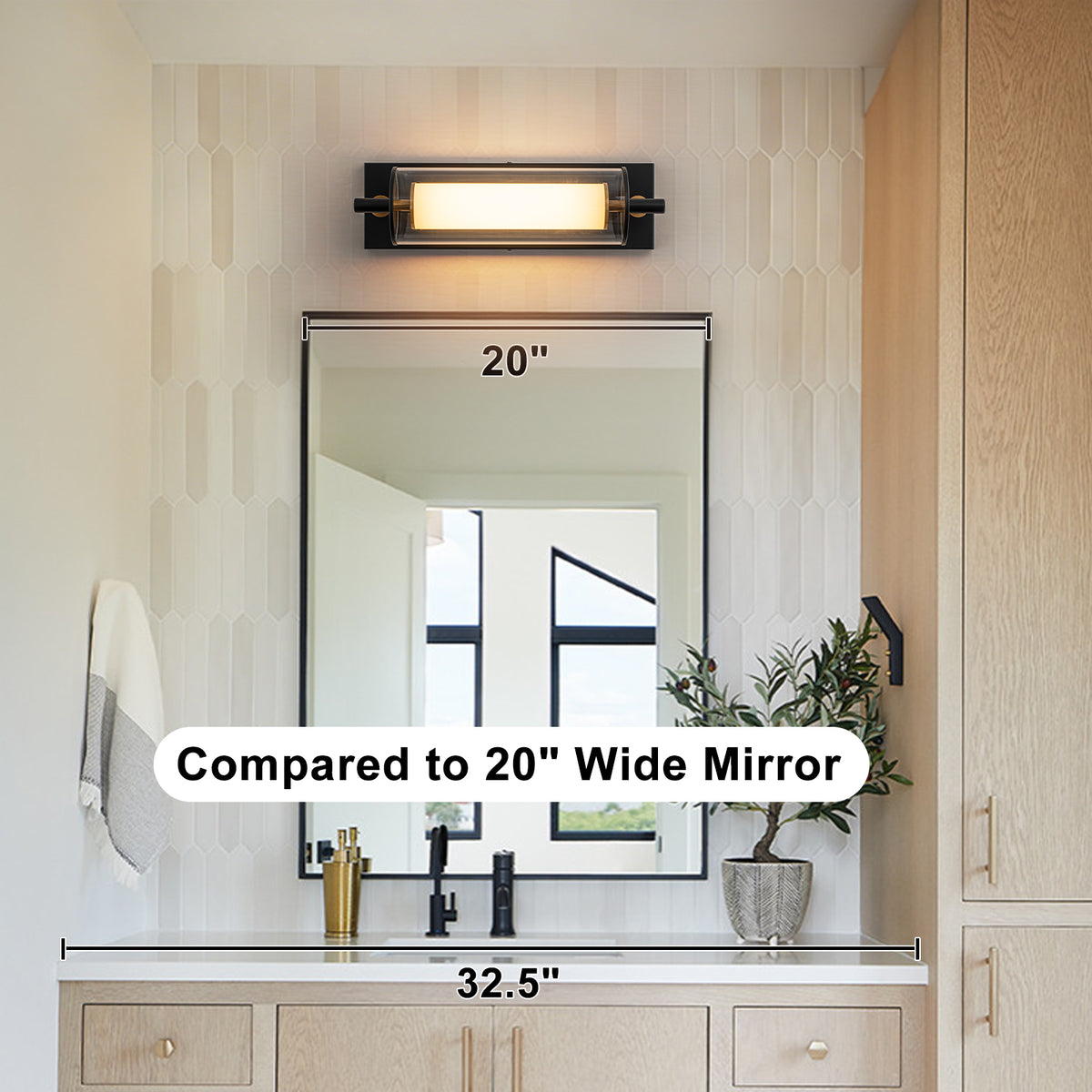 Double-Layer Cylindrical Clear Glass LED Wall Sconce Modern Industrial - product image 2 | Zenvolit