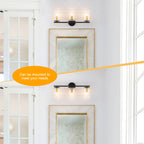 3-Light Industrial Wall Sconce with Clear Cylindrical Glass Shade - product image 9 | Zenvolit