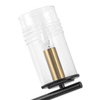 3-Light Industrial Wall Sconce with Clear Cylindrical Glass Shade - product image 14 | Zenvolit