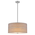 3-Light Chrome Drum Convertible Pendant or Flush Mount Light Fixture - product image 2 | Zenvolit