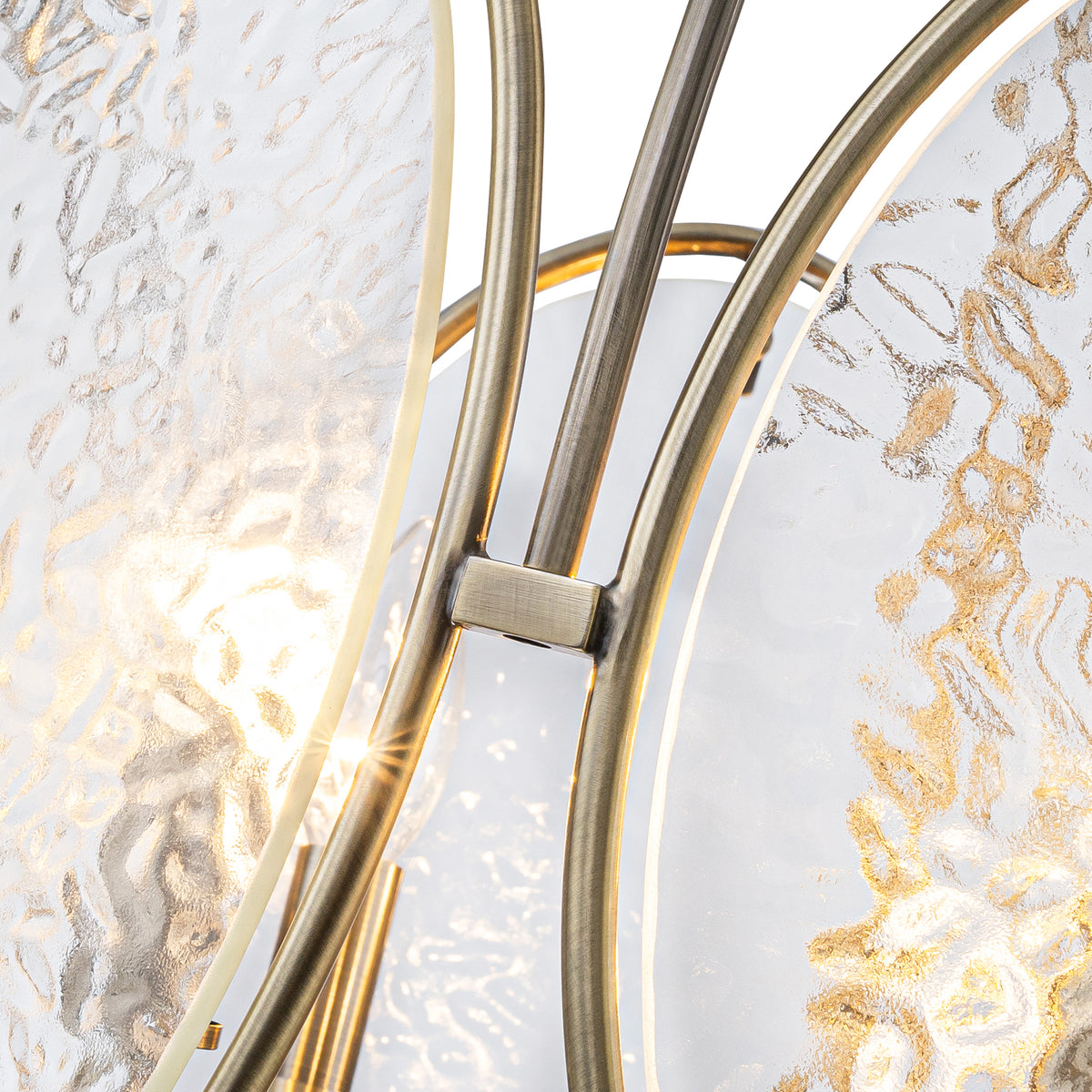 5-Light Mid-Century Modern Bronze Chandelier with Ripple Glass - product image 16 | Zenvolit