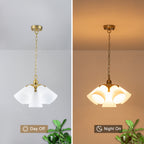 Multi-Hood Pendant Light with Frosted White Bell-Shaped Glass Shades - product image 8 | Zenvolit