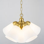 Multi-Hood Pendant Light with Frosted White Bell-Shaped Glass Shades - product image 10 | Zenvolit