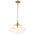 Multi-Hood Pendant Light with Frosted White Bell-Shaped Glass Shades - product image 13 | Zenvolit