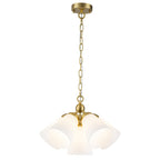 Multi-Hood Pendant Light with Frosted White Bell-Shaped Glass Shades - product image 13 | Zenvolit