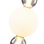 3-Light Modern Gold LED Pendant Light with White & Smoke Glass Globes - product image 11 | Zenvolit