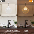 Matte White Globe Cage Pendant Light Opal Glass Shade Modern Fixture - product image 9 | Zenvolit