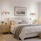 3-Light Farmhouse Semi-Flush Mount Ceiling Light Wood Accents - product image 4 | Zenvolit