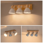 3-Light Farmhouse Semi-Flush Mount Ceiling Light Wood Accents - product image 12 | Zenvolit