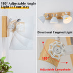 3-Light Farmhouse Semi-Flush Mount Ceiling Light Wood Accents - product image 13 | Zenvolit
