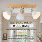 3-Light Farmhouse Semi-Flush Mount Ceiling Light Wood Accents - product image 15 | Zenvolit