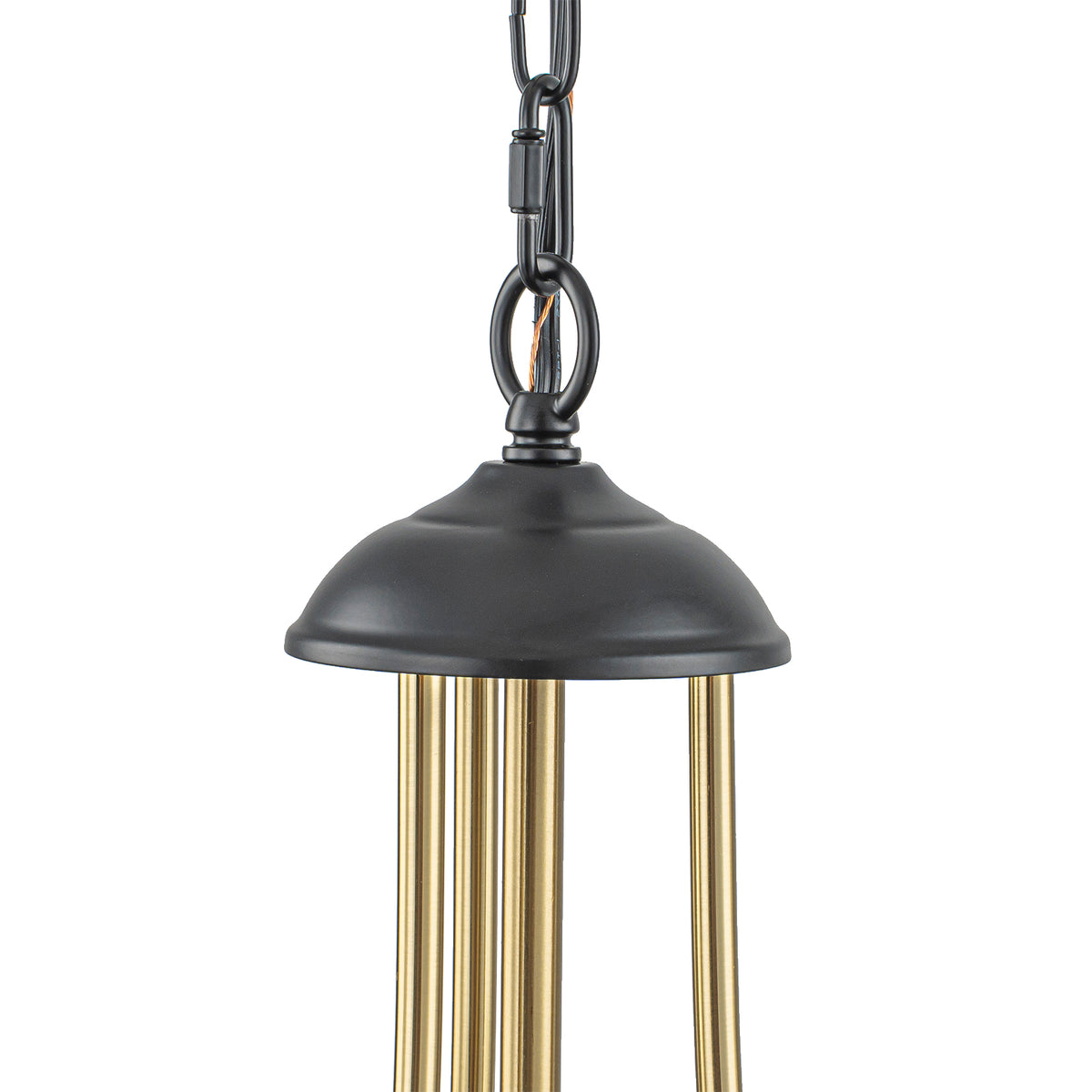 7-Light Modern Black Chandelier Opal Glass Globe Shades Pendant Light - product image 11 | Zenvolit