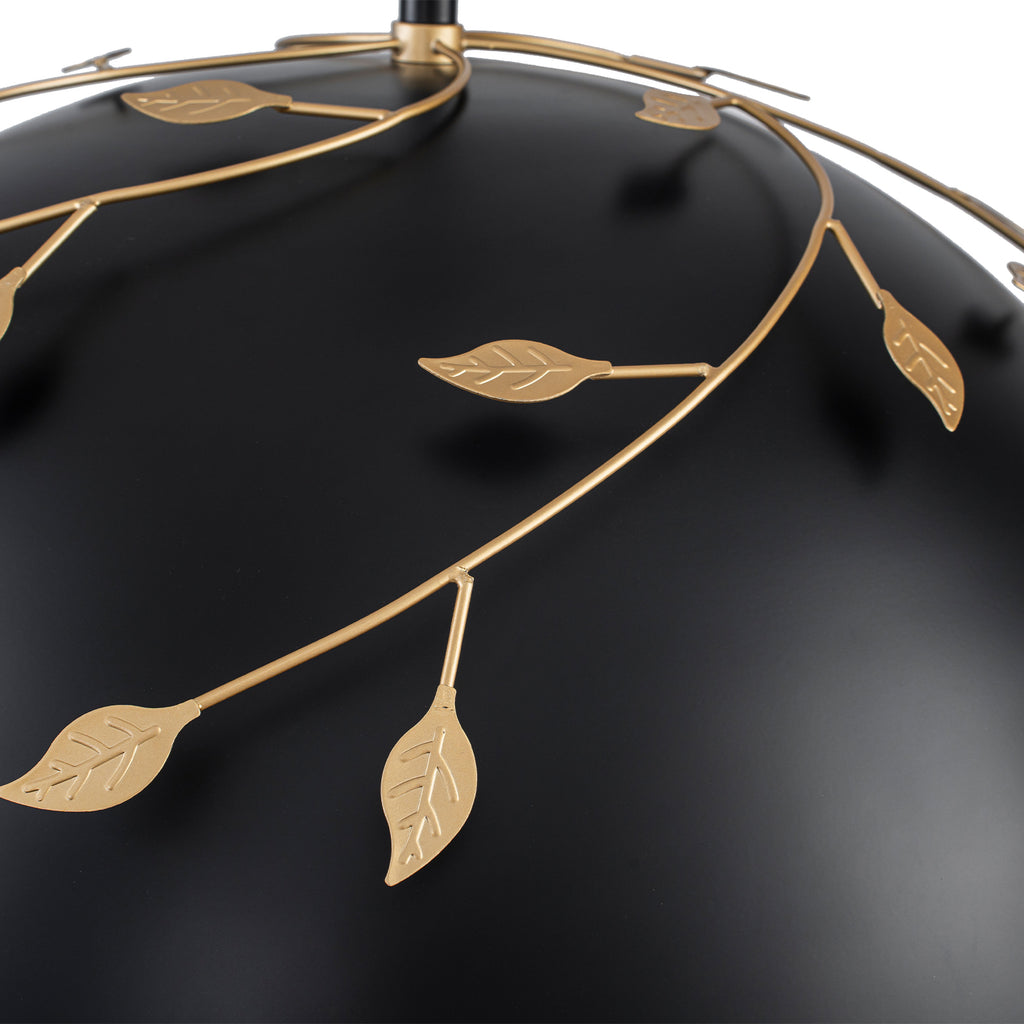 8-Light Matte Black Dome Pendant Light with Gold Interior for Kitchen - product image 11 | Zenvolit