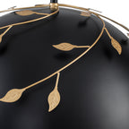 8-Light Matte Black Dome Pendant Light with Gold Interior for Kitchen - product image 11 | Zenvolit