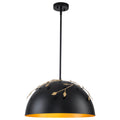8-Light Matte Black Dome Pendant Light with Gold Interior for Kitchen - product image 15 | Zenvolit