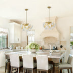 Brushed Gold 4-Light Branch Chandelier with Crystal Floral Accents - product image 9 | Zenvolit