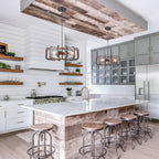 3 Light Oil Rubbed Bronze Geometric Cage Pendant Light Kitchen Island