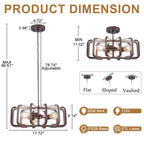 3 Light Oil Rubbed Bronze Geometric Cage Pendant Light Kitchen Island