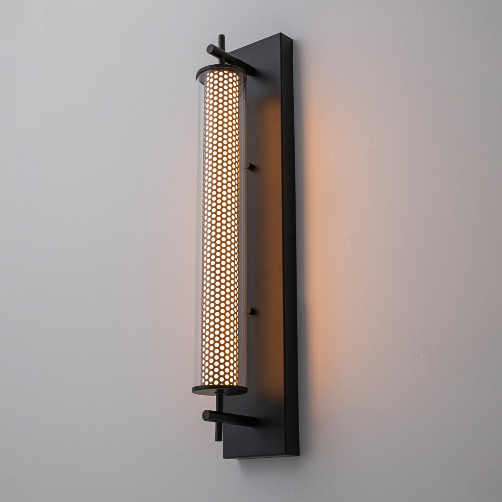 Modern Black LED Vanity Light Cylinder Glass Shades Dimmable Bathroom - product image 10 | Zenvolit