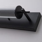 Modern Black LED Vanity Light Cylinder Glass Shades Dimmable Bathroom - product image 12 | Zenvolit