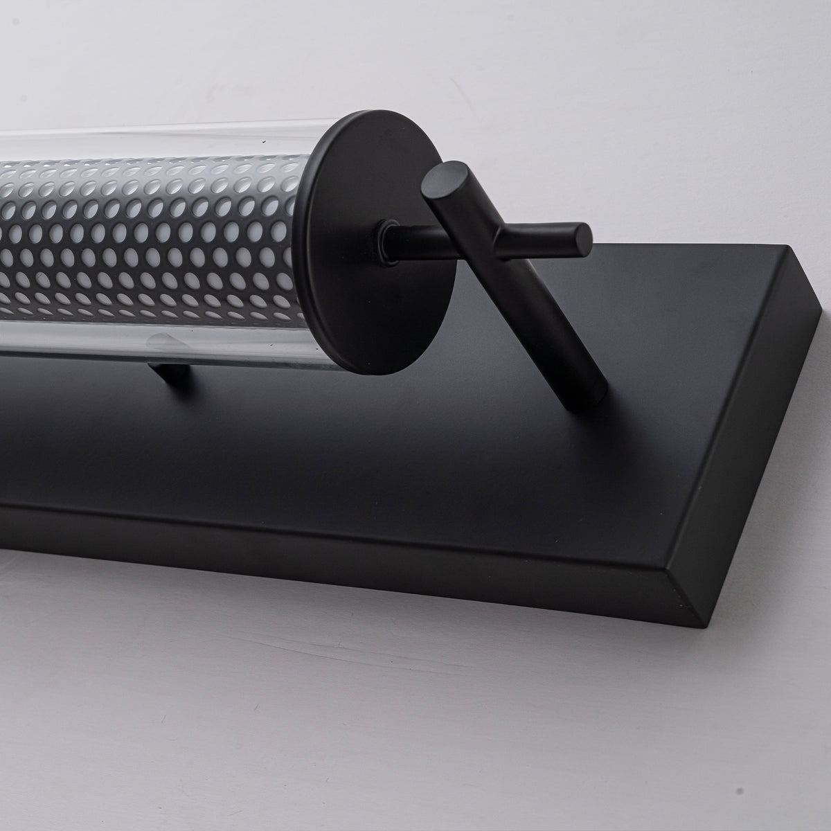 Modern Black LED Vanity Light Cylinder Glass Shades Dimmable Bathroom - product image 12 | Zenvolit