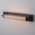 Modern Black LED Vanity Light Cylinder Glass Shades Dimmable Bathroom - product image 14 | Zenvolit