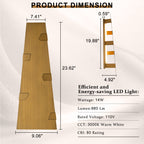 Trapezoid Brushed Gold LED Wall Light Dimmable IP65 Indoor Outdoor - product image 6 | Zenvolit