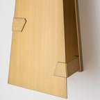 Trapezoid Brushed Gold LED Wall Light Dimmable IP65 Indoor Outdoor - product image 11 | Zenvolit