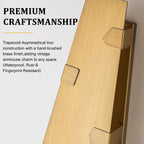Trapezoid Brushed Gold LED Wall Light Dimmable IP65 Indoor Outdoor - product image 13 | Zenvolit