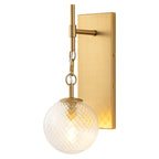 Modern Luxury Wall Sconce Vanity Wall Light Clear Glass Globe Shade - product image 9 | Zenvolit