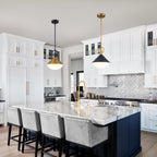Single Light Black Cone Metal Pendant with Frosted White Glass Shade - product image 9 | Zenvolit