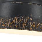 3-Light Farmhouse Pendant Light with Black Distressed Gold Metal Dome Shade - product image 4 | Zenvolit