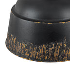 3-Light Farmhouse Pendant Light with Black Distressed Gold Metal Dome Shade - product image 5 | Zenvolit