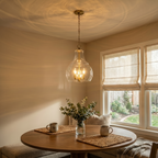 3-Light Pendant Light Clear Glass Shade Dining Island Entryway Foyer