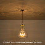 3-Light Pendant Light Clear Glass Shade Dining Island Entryway Foyer