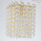3-Light Modern Gold Pendant Light Crystal Hanging Chandelier Kitchen