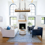 18-Light Linear Chandelier Farmhouse Candle Kitchen Island Light - product image 4 | Zenvolit