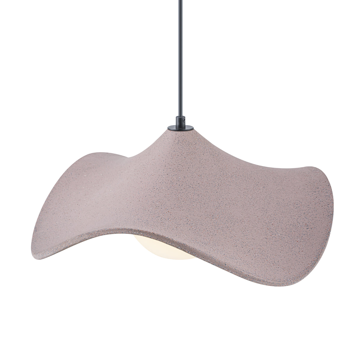 Modern Pink Resin Hat Pendant Light with Opal Glass Globe Adjustable - product image 4 | Zenvolit