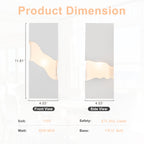 1-Light Modern Split Block Wall Sconce, White Plaster & Acrylic - product image 7 | Zenvolit