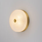 3-Light Modern Flush Mount Ceiling Light Ribbed Drum Glass Shade - product image 10 | Zenvolit