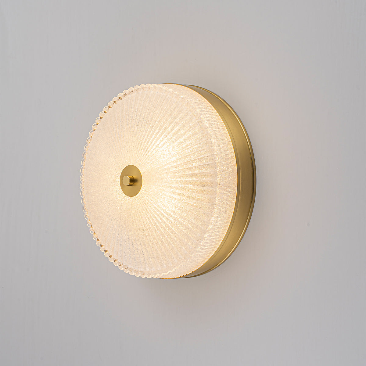 3-Light Modern Flush Mount Ceiling Light Ribbed Drum Glass Shade - product image 10 | Zenvolit