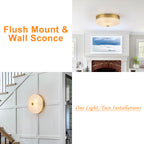 3-Light Modern Flush Mount Ceiling Light Ribbed Drum Glass Shade - product image 12 | Zenvolit