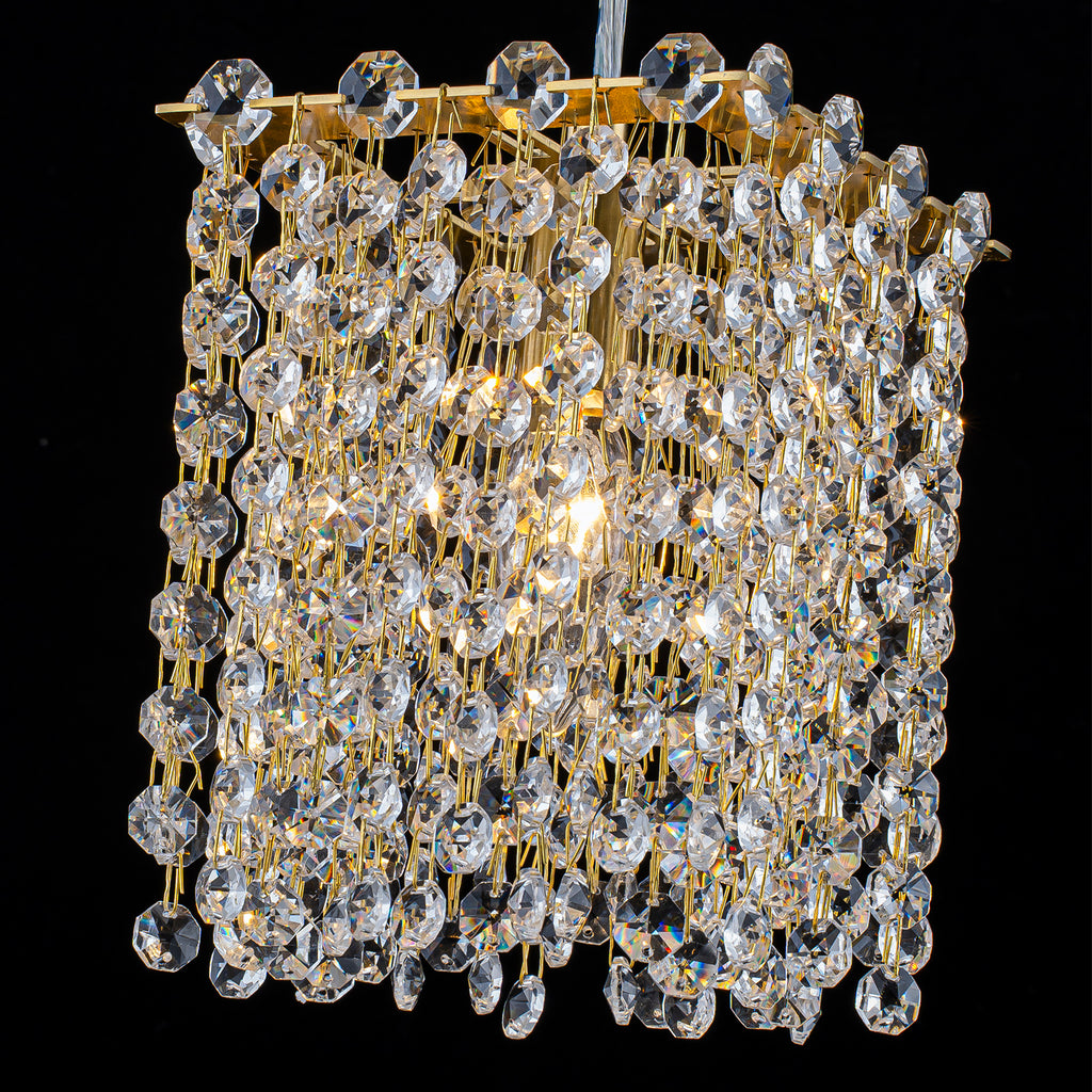 Modern Luxury Square Pendant Light with Crystal Chandelier Dining - product image 9 | Zenvolit